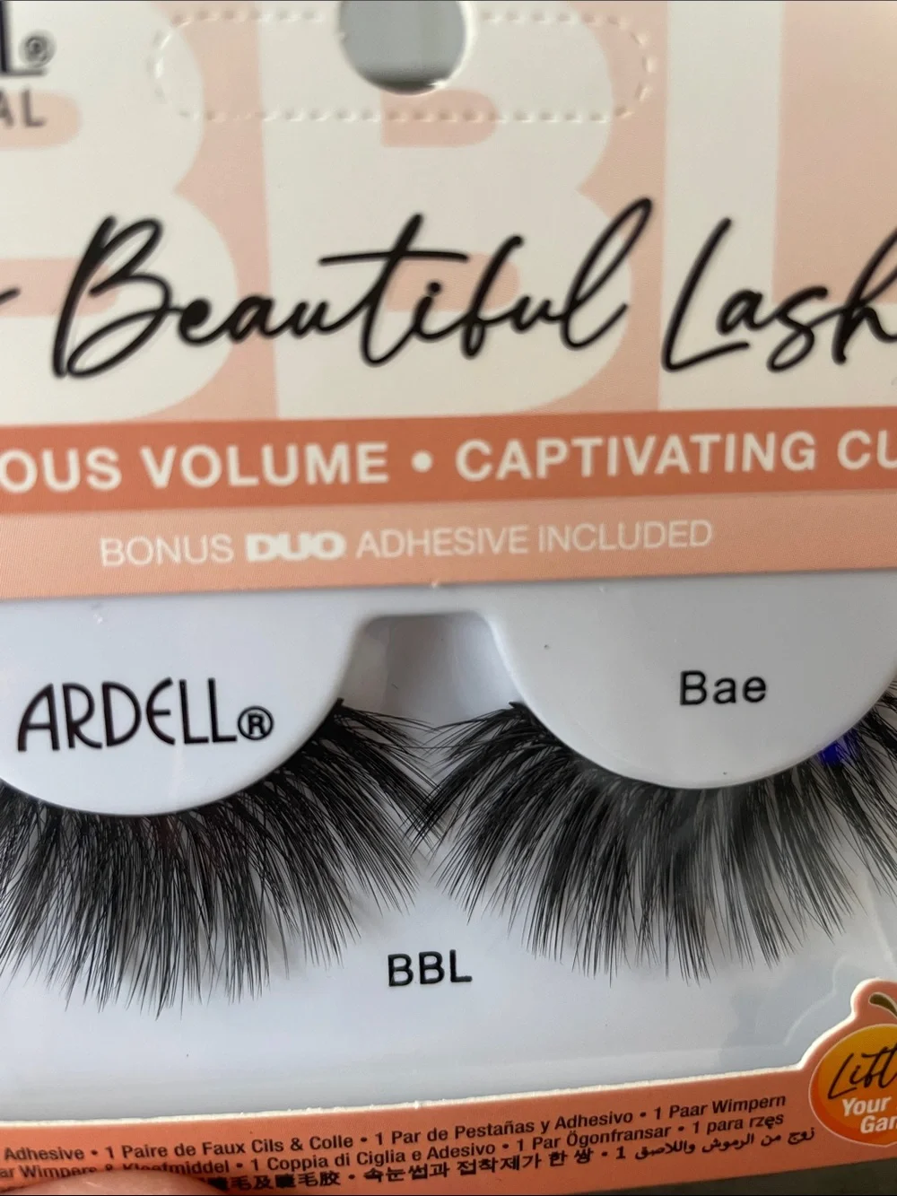 Set of 2 Ardell Big Beautiful Lashes “Bae” - with adhesive BNIP